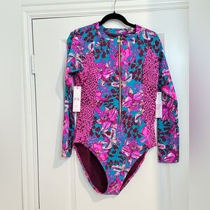 🦄 NWT Lilly Pulitzer Raffa Rashguard Blue Rhapsody